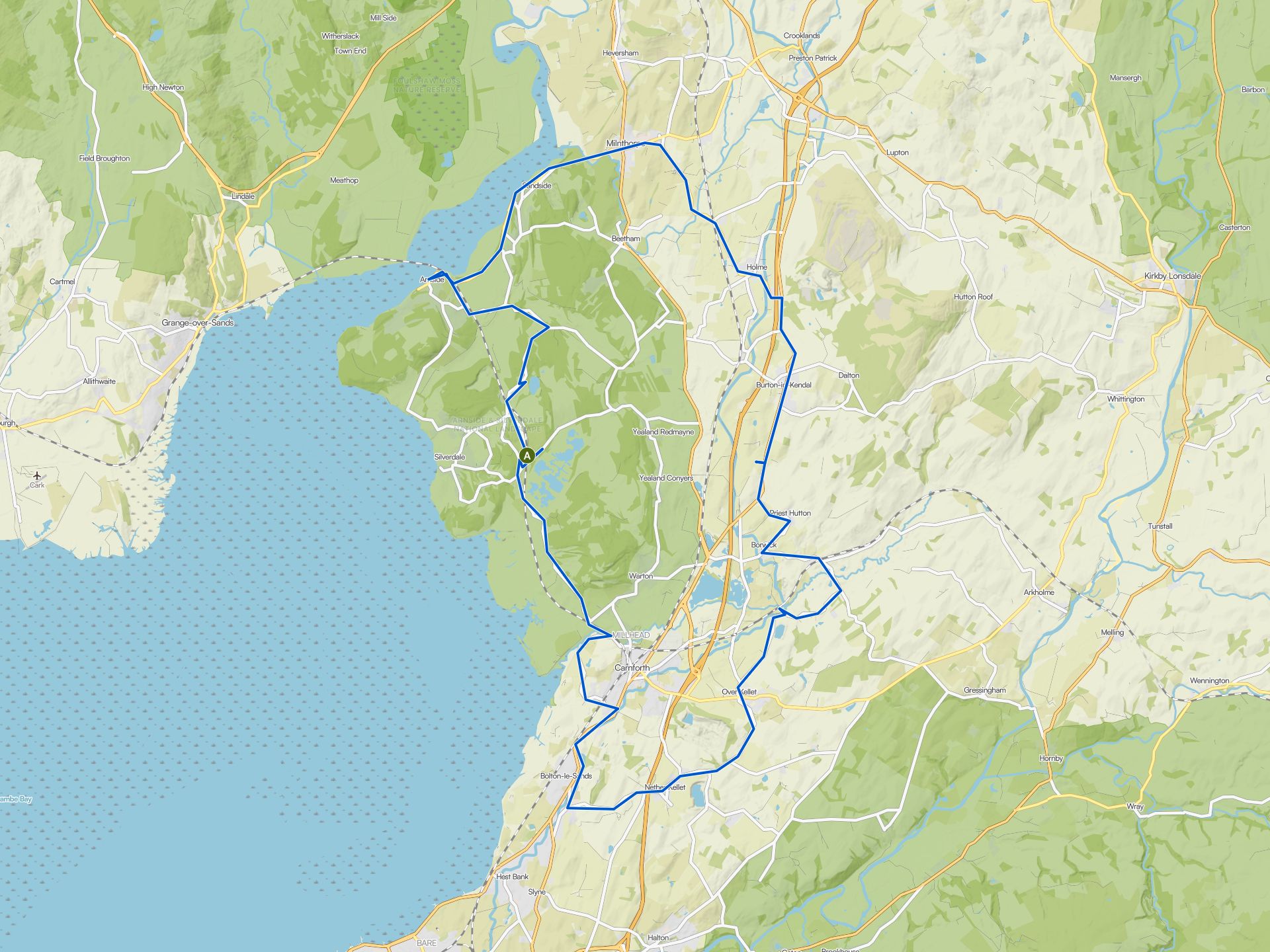 The best cycling routes in Gait Barrows National Nature Reserve | Komoot